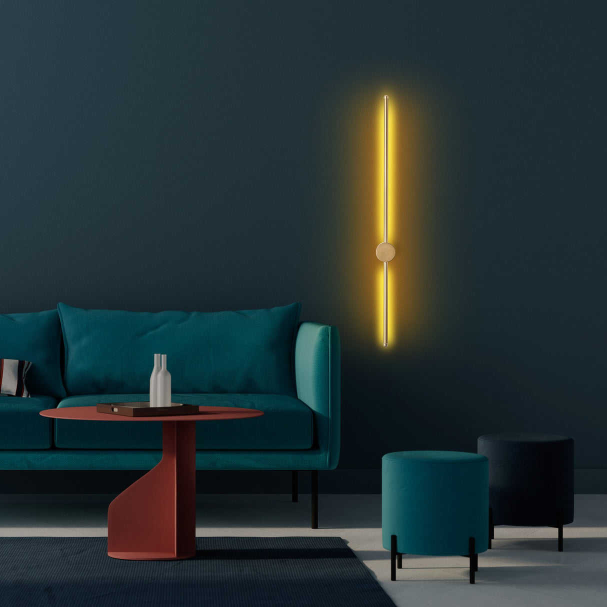 Aplique de pared Dorado 91 cm Metal Vortex