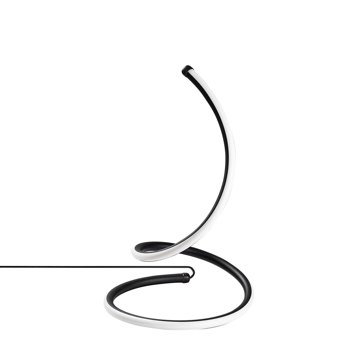 Lámpara de mesa negra de metal Nightstrike