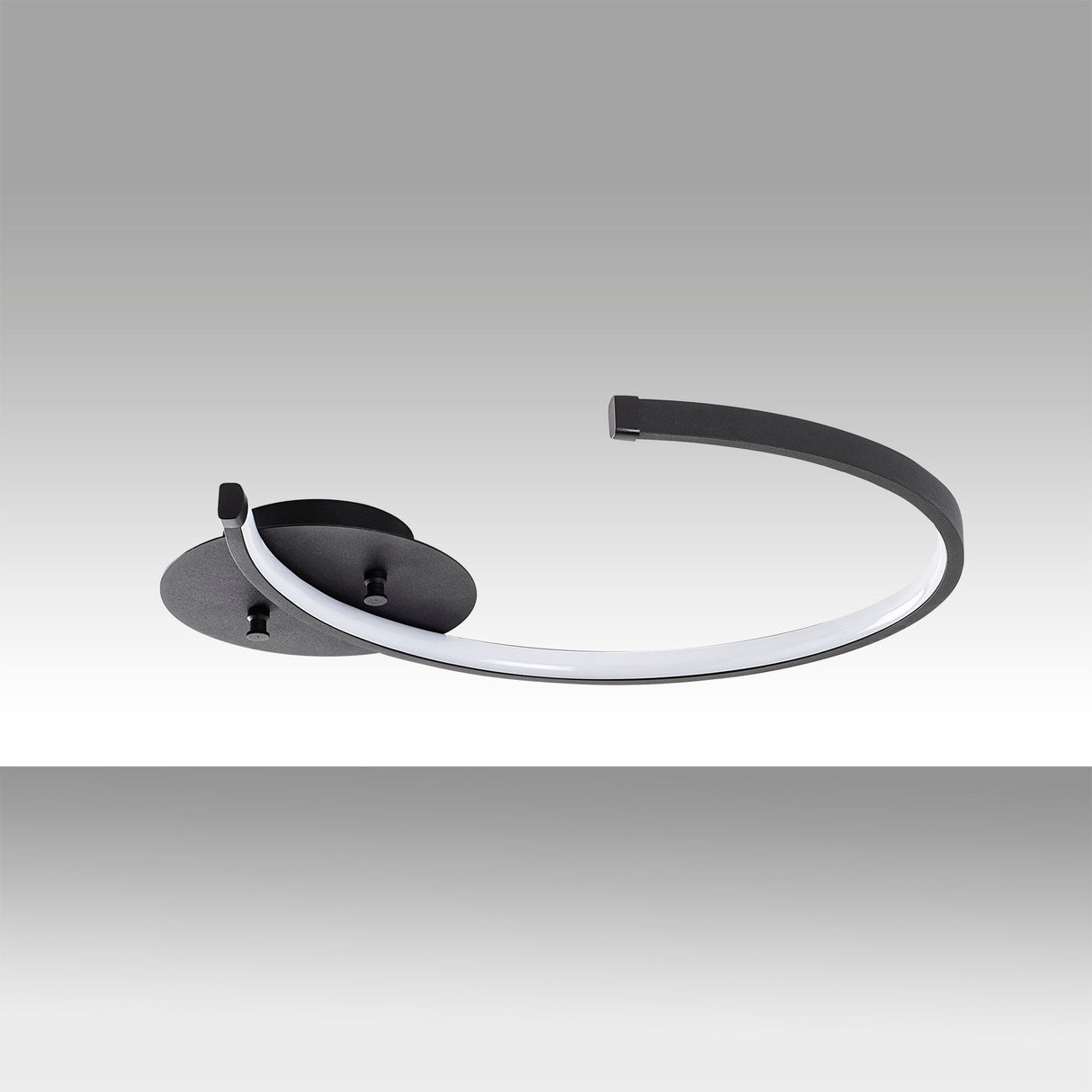 Lámpara de techo negra de metal Lunaris