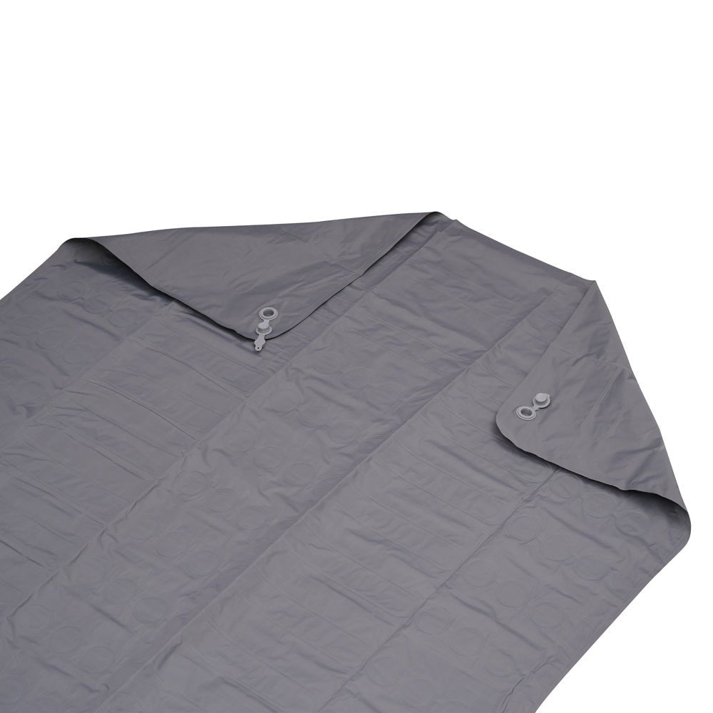 Colchón inflable para 2 personas con sistema de inflado incorporado 205x140x10 cm Dimehouse Gris L x An x Al 33x17x17 Nylon Blanco foto detalle