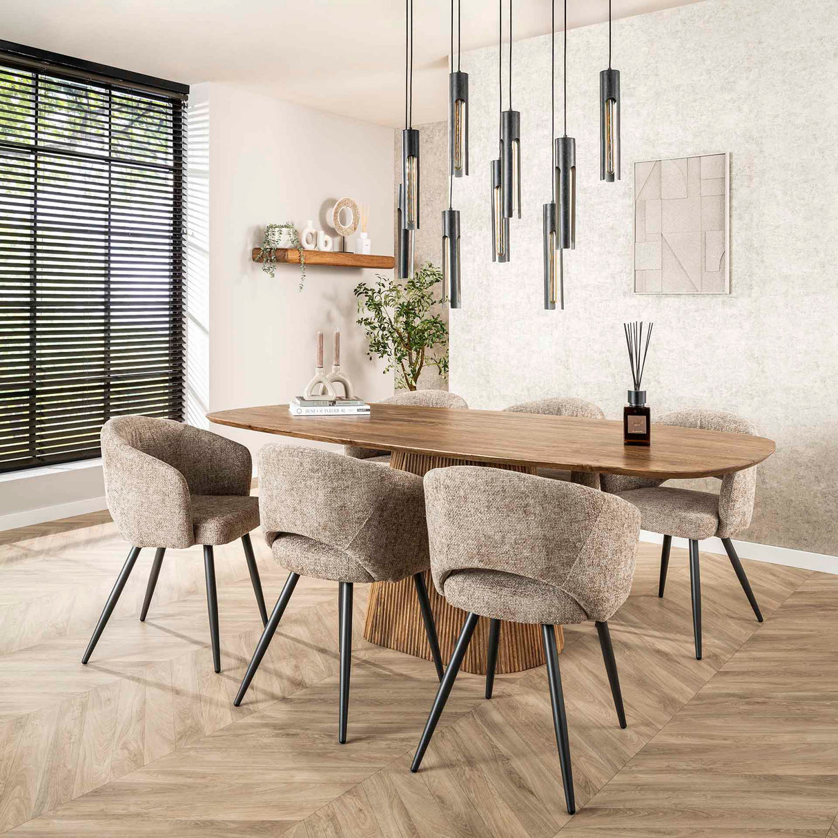 Mesa de comedor Sable de 215 cm - Madera de mango Arena