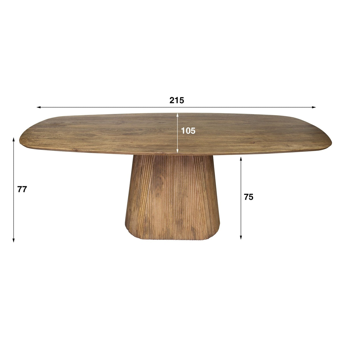 Mesa de comedor Sable de 215 cm - Madera de mango Arena