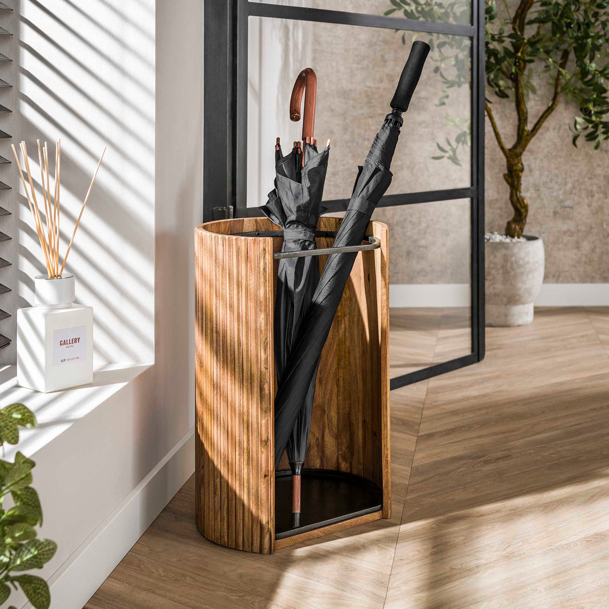 Parasol Liva - Madera de mango Color arena 50 cm