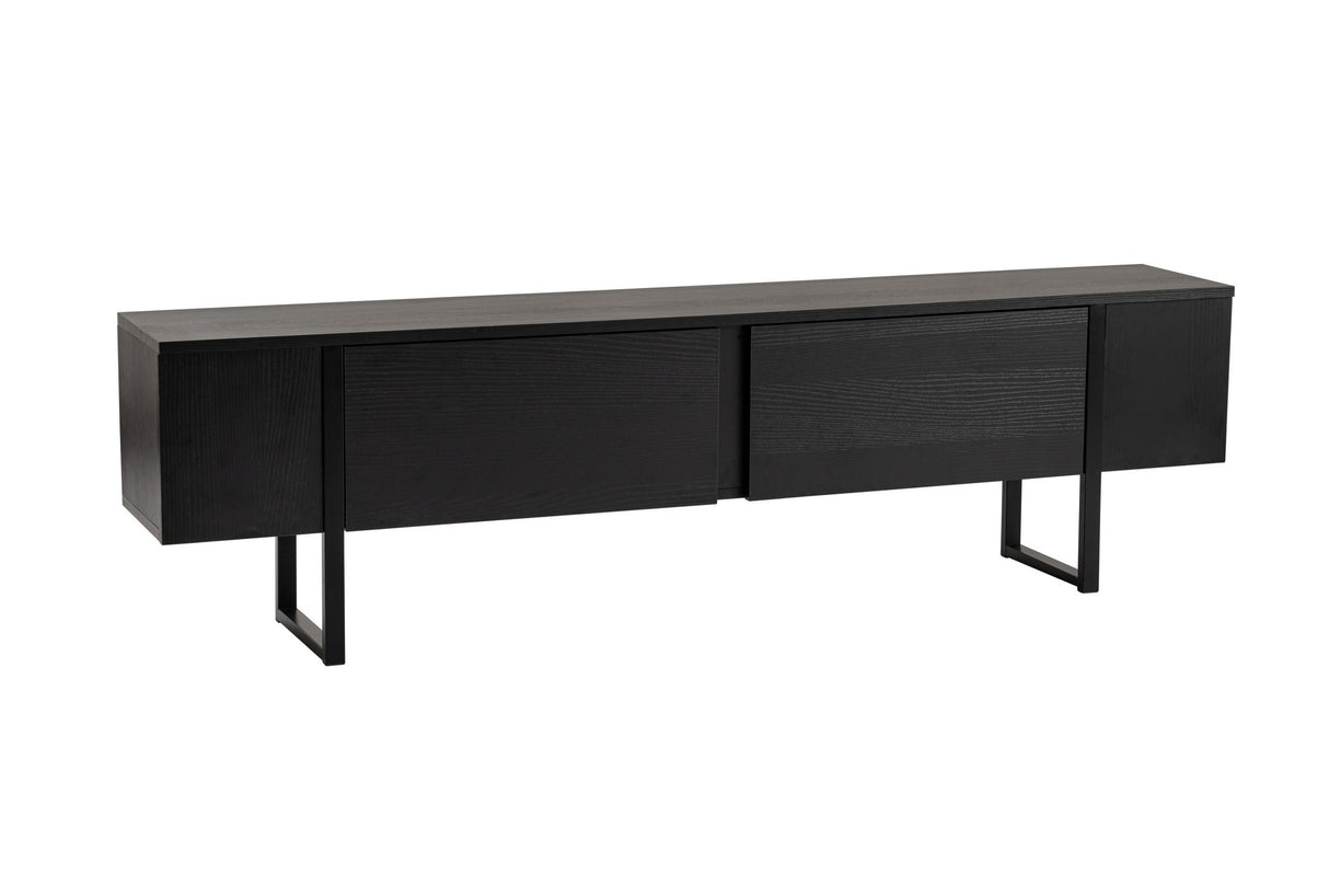 Mueble de TV Negro Melamina Blitz 50x180x29,5 cm