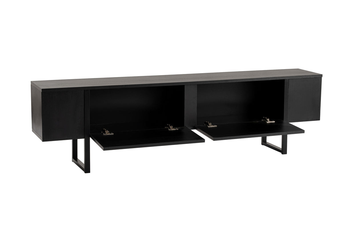 Mueble de TV Negro Melamina Blitz 50x180x29,5 cm