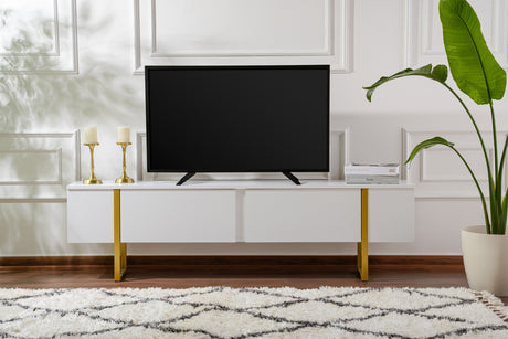 Mueble de TV Blanco Melamina Blitz 50x180x29,5 cm