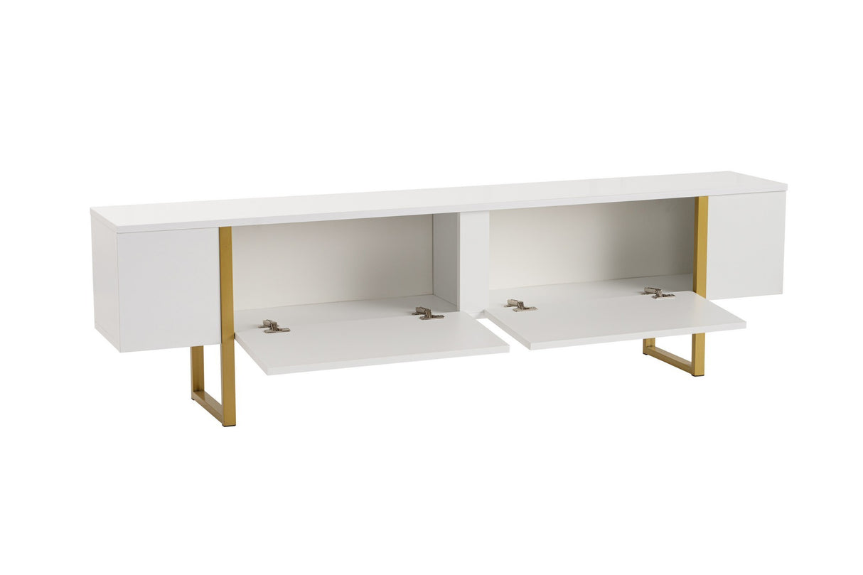 Mueble de TV Blanco Melamina Blitz 50x180x29,5 cm