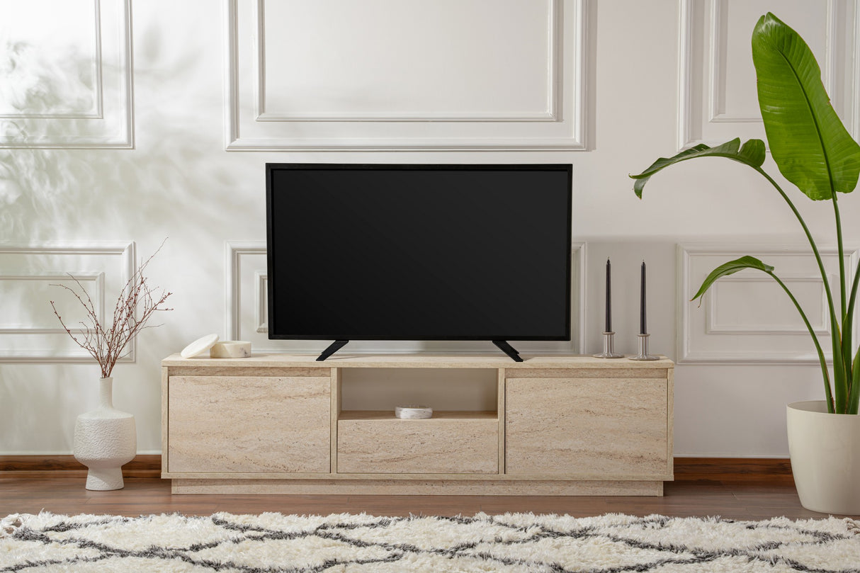Mueble de TV Beige Melamina Flare 42x160x29,5 cm