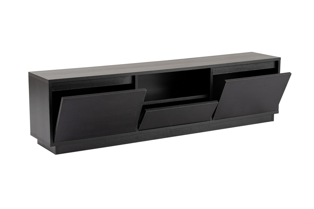Mueble de TV Negro Melamina Flare 42x160x29,5 cm