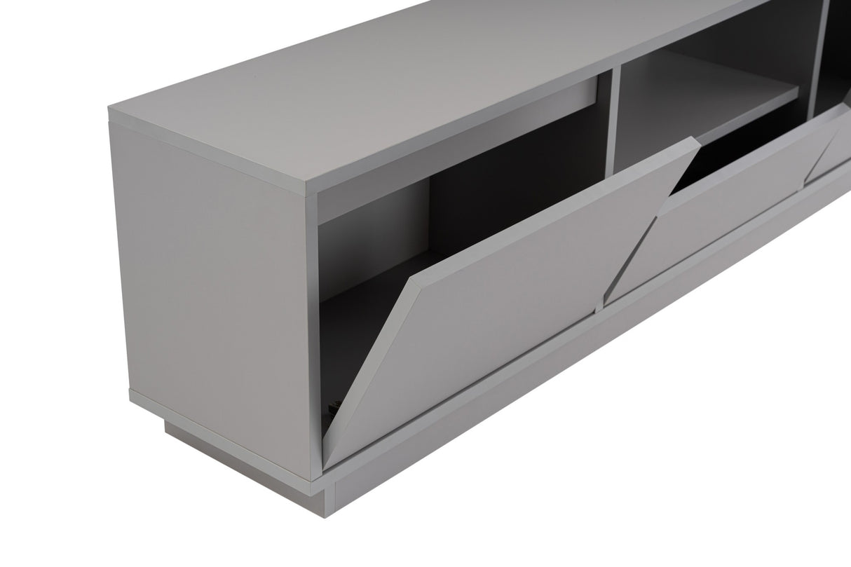 Mueble de TV Gris Melamina Flare 42x160x29,5 cm