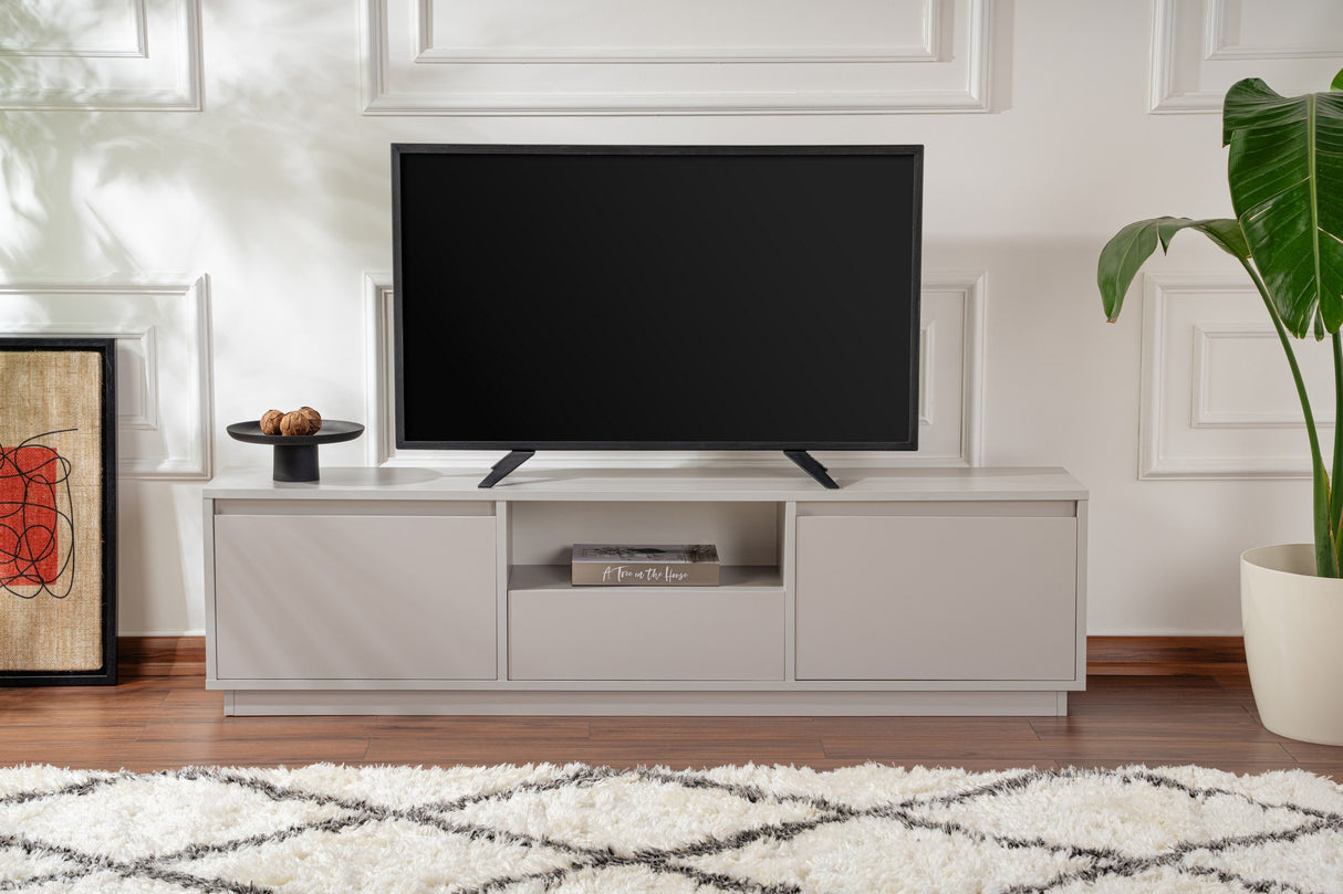 Mueble de TV Gris Melamina Flare 42x160x29,5 cm