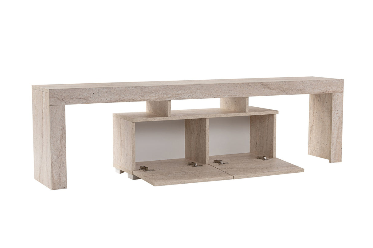 Mueble de TV Beige Melamina Vertex 50x180x31,3 cm