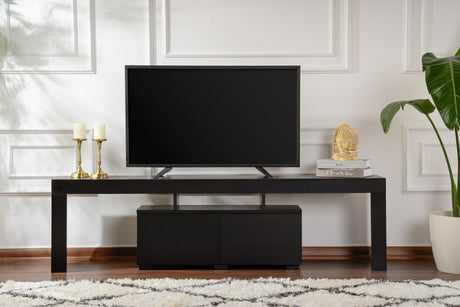 Mueble de TV Negro Melamina Vertex 50x180x31,3 cm