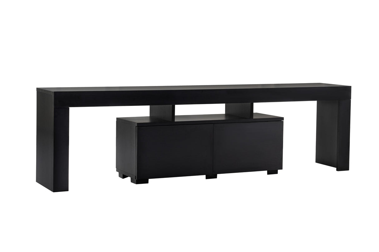 Mueble de TV Negro Melamina Vertex 50x180x31,3 cm