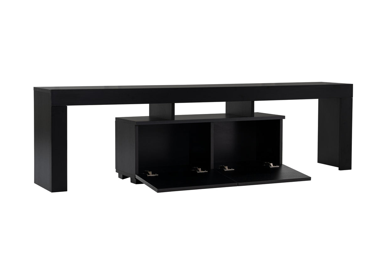 Mueble de TV Negro Melamina Vertex 50x180x31,3 cm