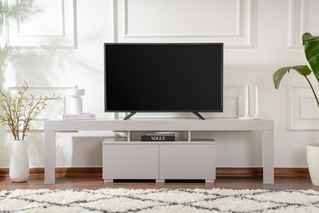 Mueble de TV Gris Melamina Vertex 50x180x31,3 cm