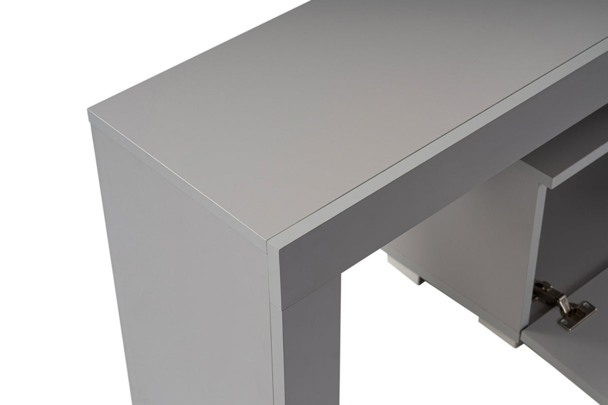 Mueble de TV Gris Melamina Vertex 50x180x31,3 cm