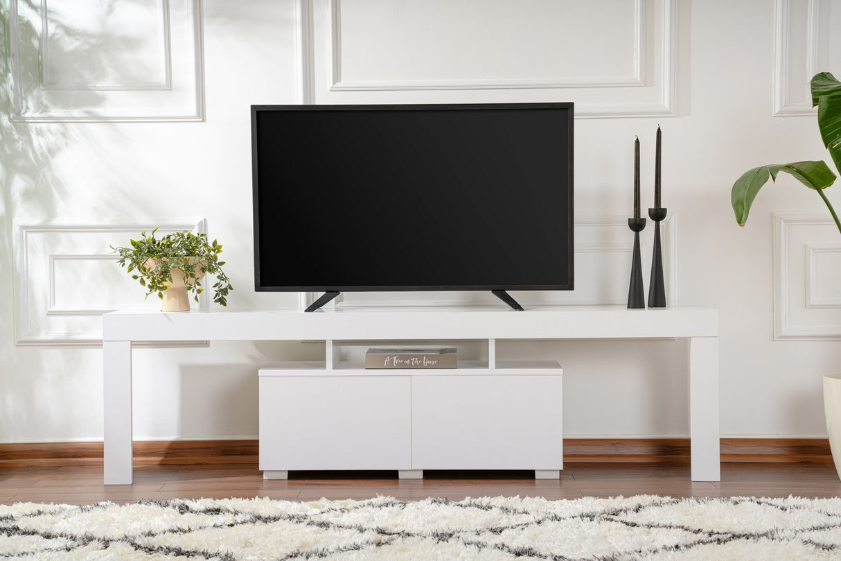 Mueble de TV Blanco Melamina Vertex 50x180x31,3 cm