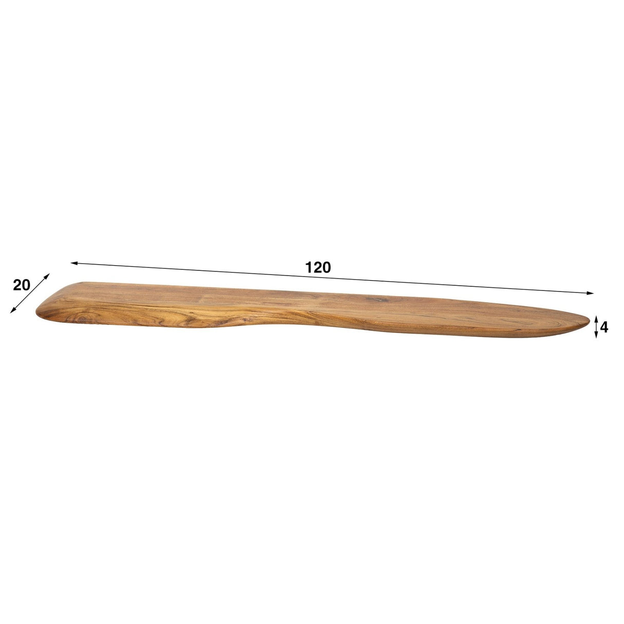 Estante de pared nórdico de 120 cm de madera de acacia maciza