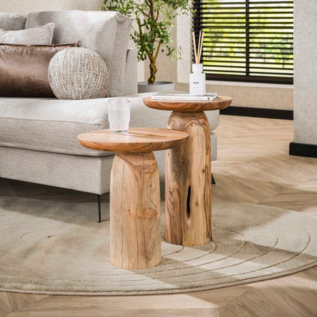 Mesita auxiliar Nova - Madera de acacia maciza - 55 cm de altura