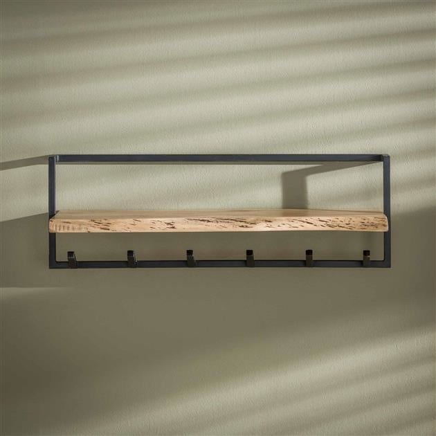 Perchero Dewi DH Interior Acacia L x An x Al 104x36x17 Madera de acacia Fotografía atmosférica, vista frontal