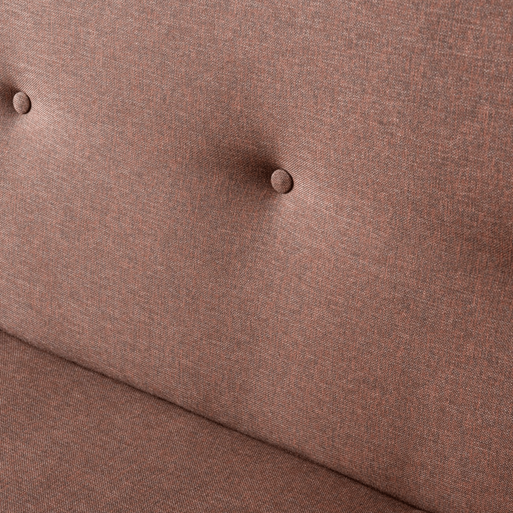 Sofá cama Zoly Tela Marrón 3 plazas - 180 cm - Sin reposabrazos - Zoly