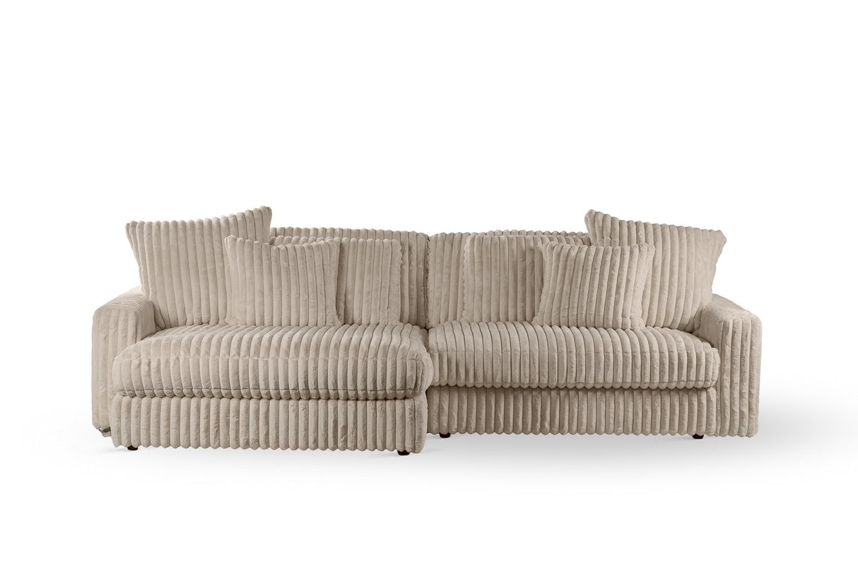 Sofá Nia DH Interior Beige Blanco foto vista frontal