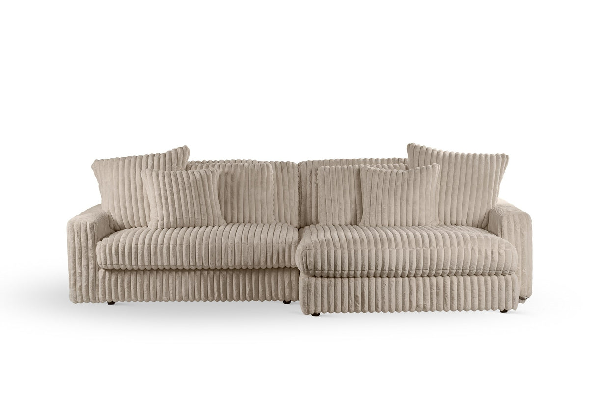 Sofá Nia DH Interior Beige Blanco foto vista frontal