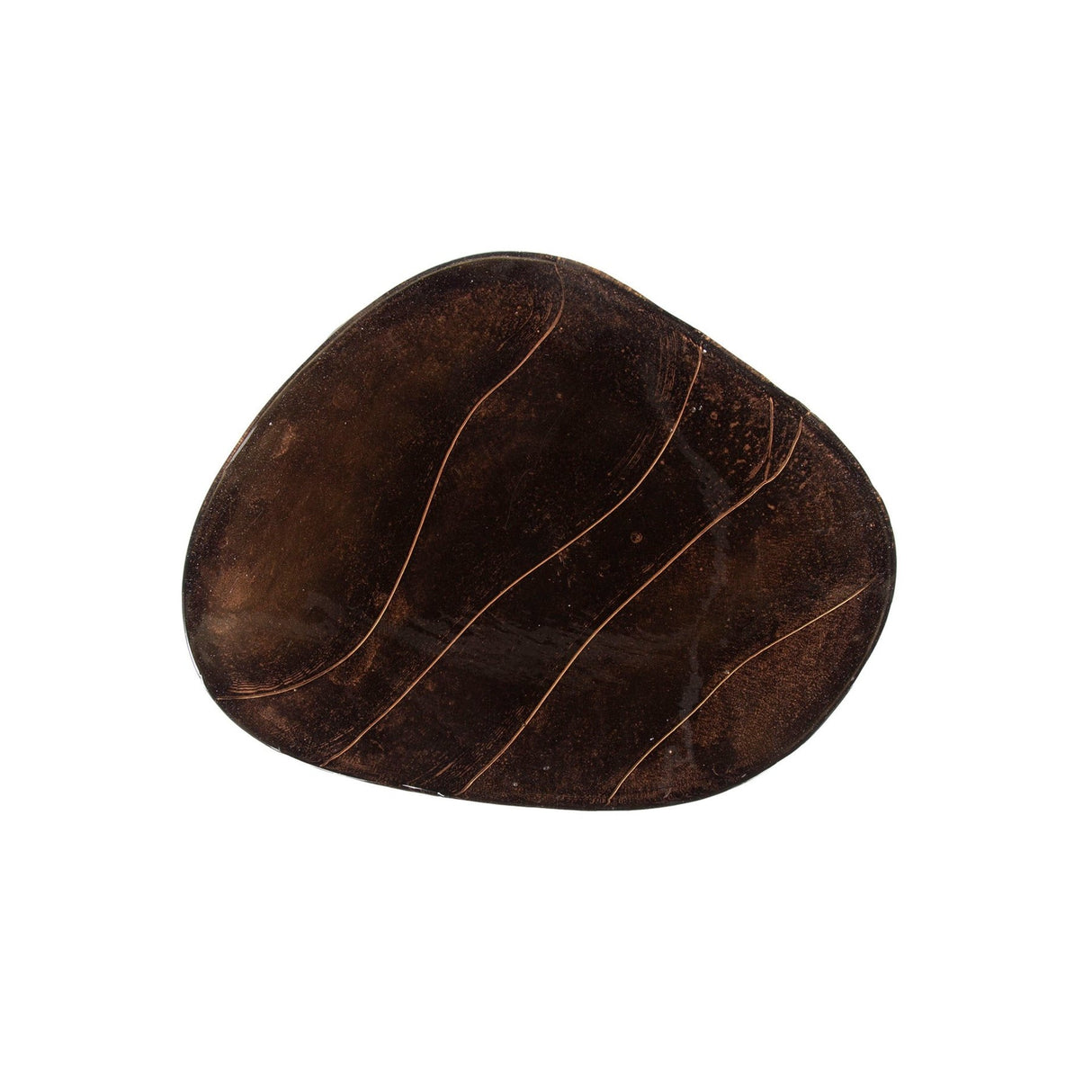 Mesita de noche Copper Glow M – Cobre antiguo, 50x42x55 cm