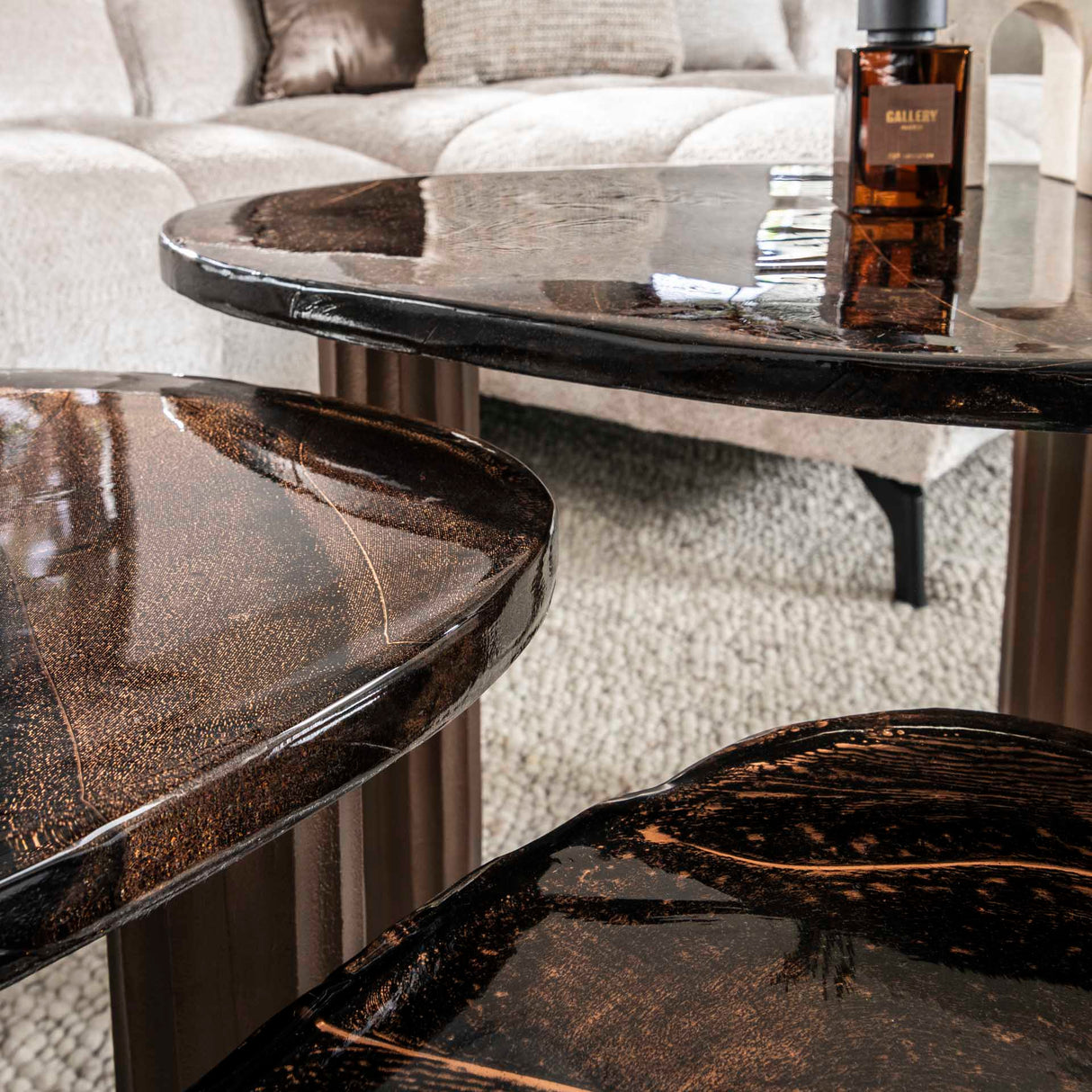 Mesa de centro Liva S – Cobre antiguo