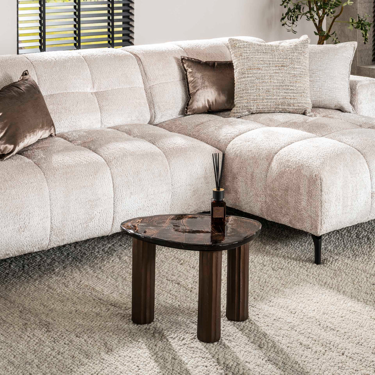 Mesa de centro Liva S – Cobre antiguo