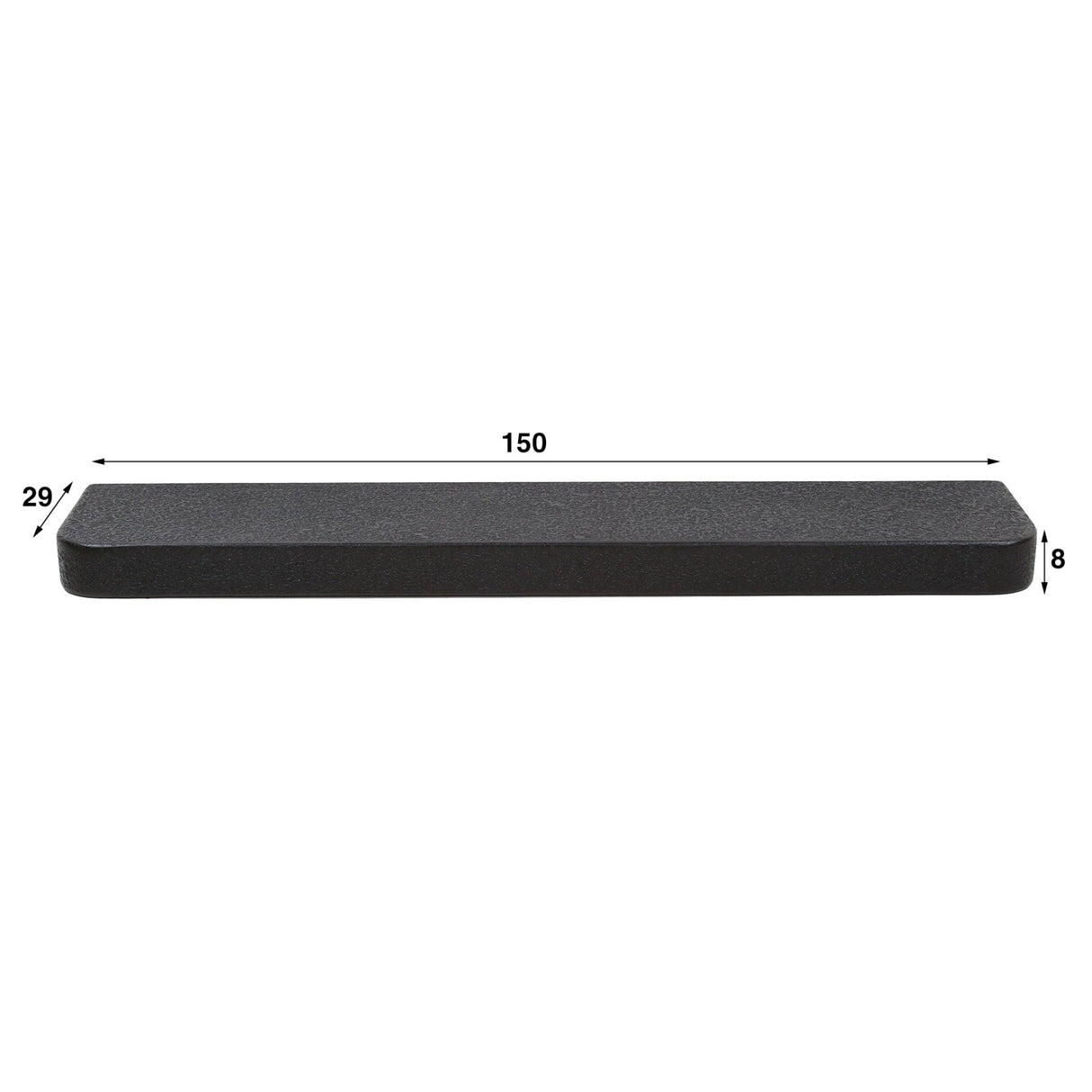 Estante de pared de 150 cm, gris metálico Aeris