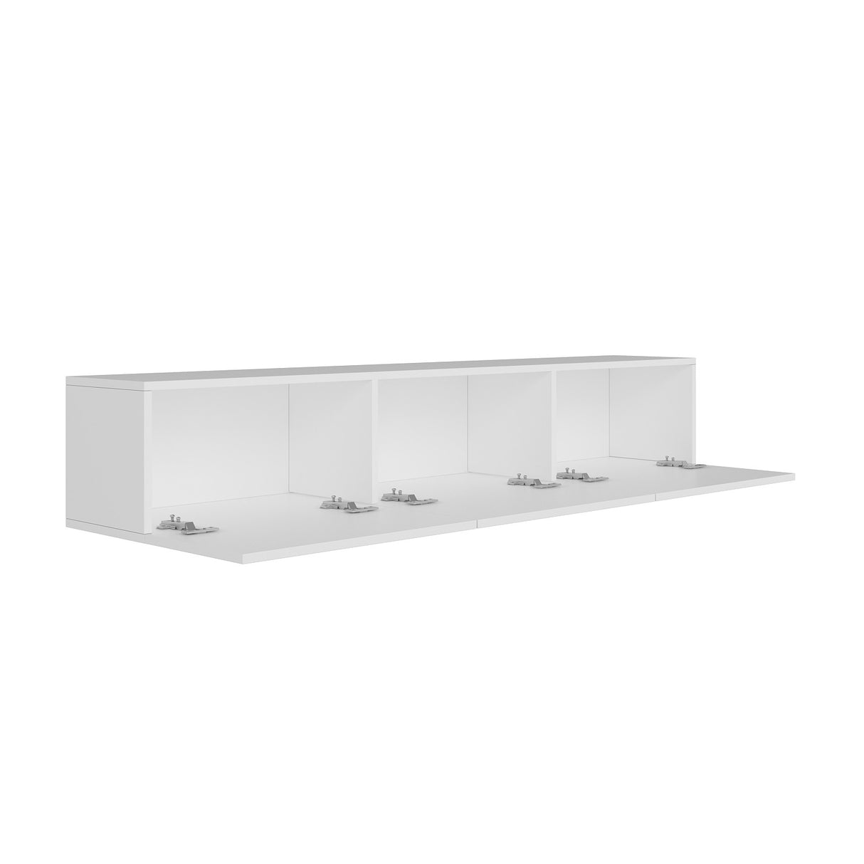 West Consola de pared blanca 150 cm compuesto de madera melamina