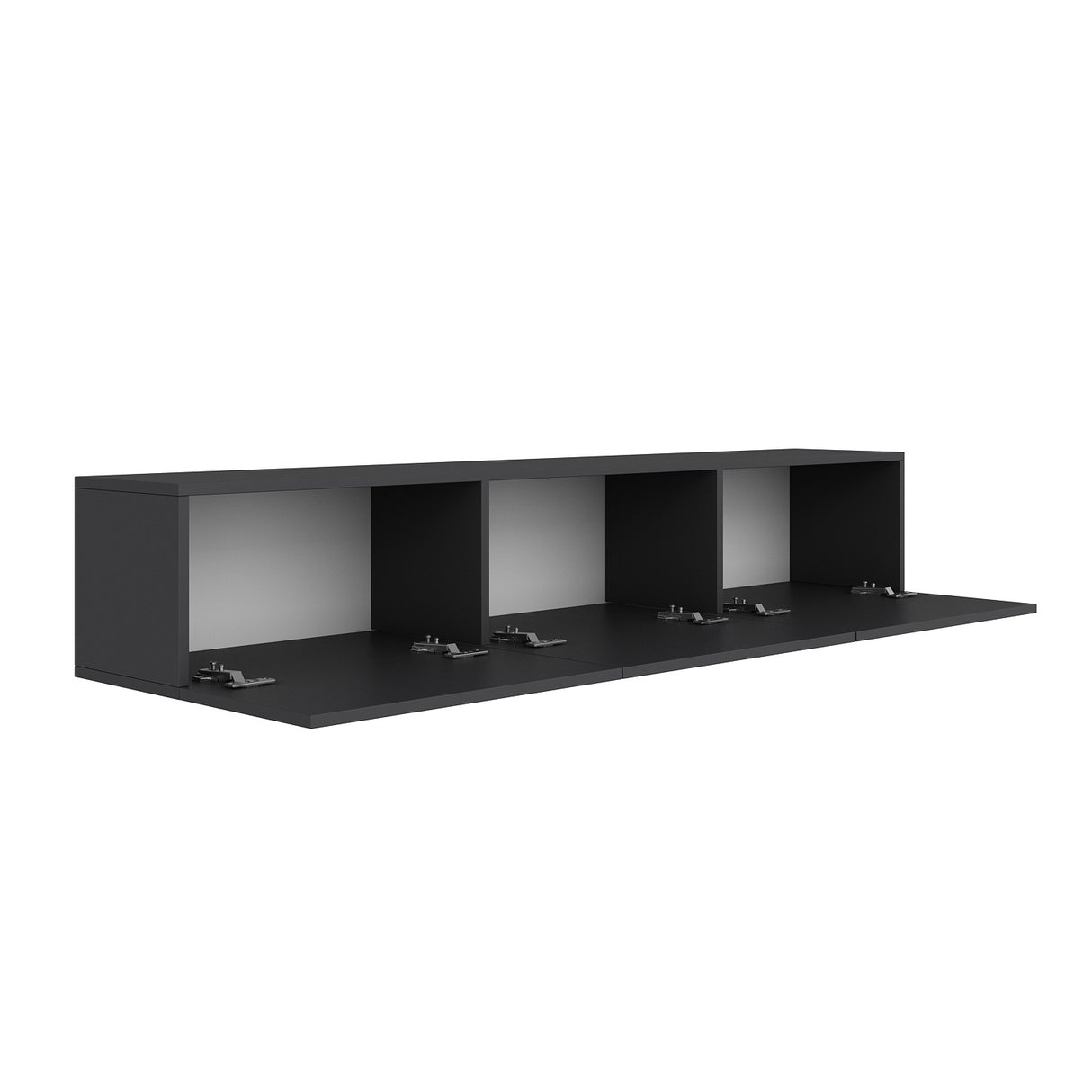 West Estante de pared antracita 150 cm Madera melaminada