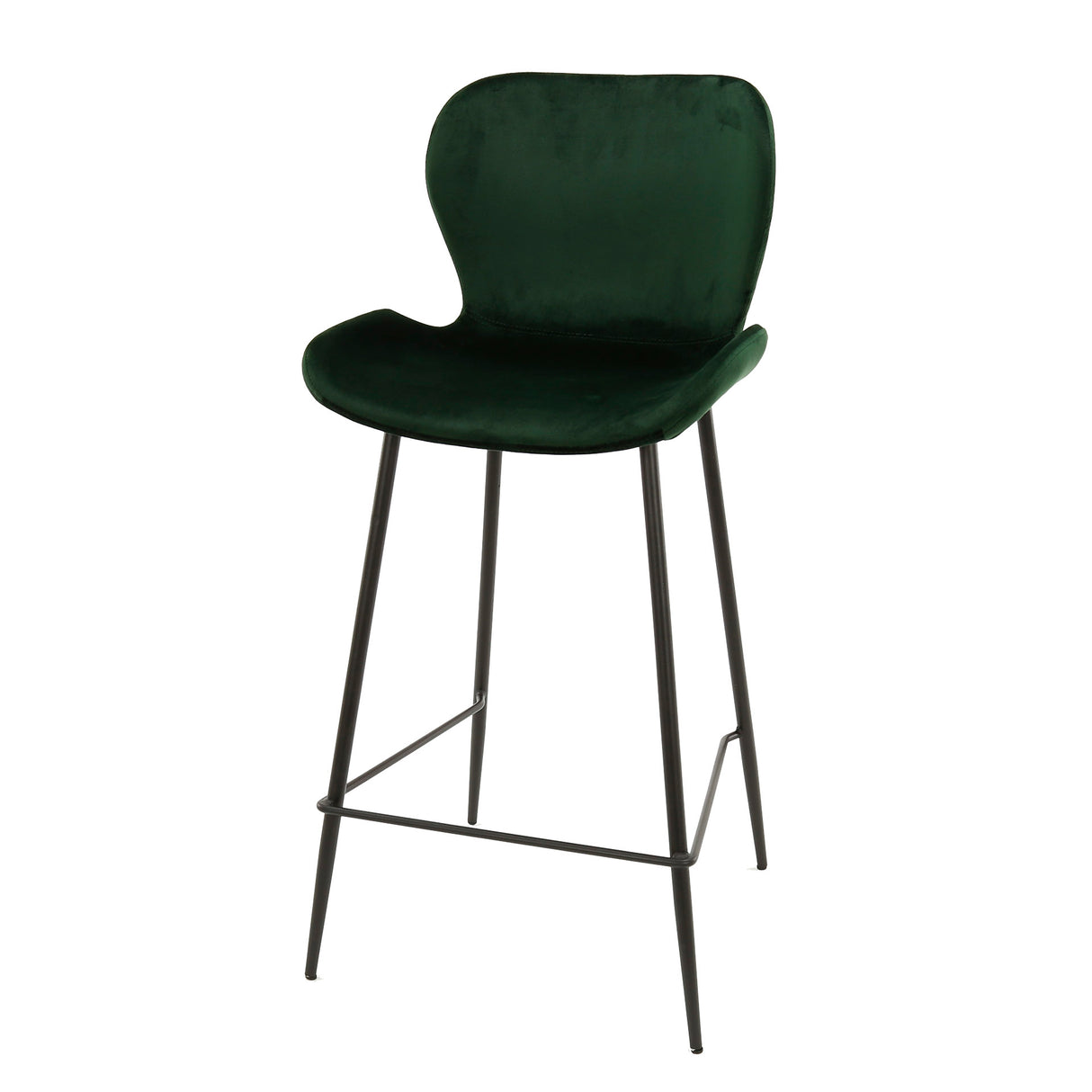 Set de 4 taburetes de bar Argo Velours Verde