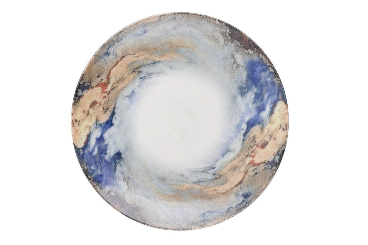 GBSATN24KY4101615 White Blue Gold 100% PORCELAIN