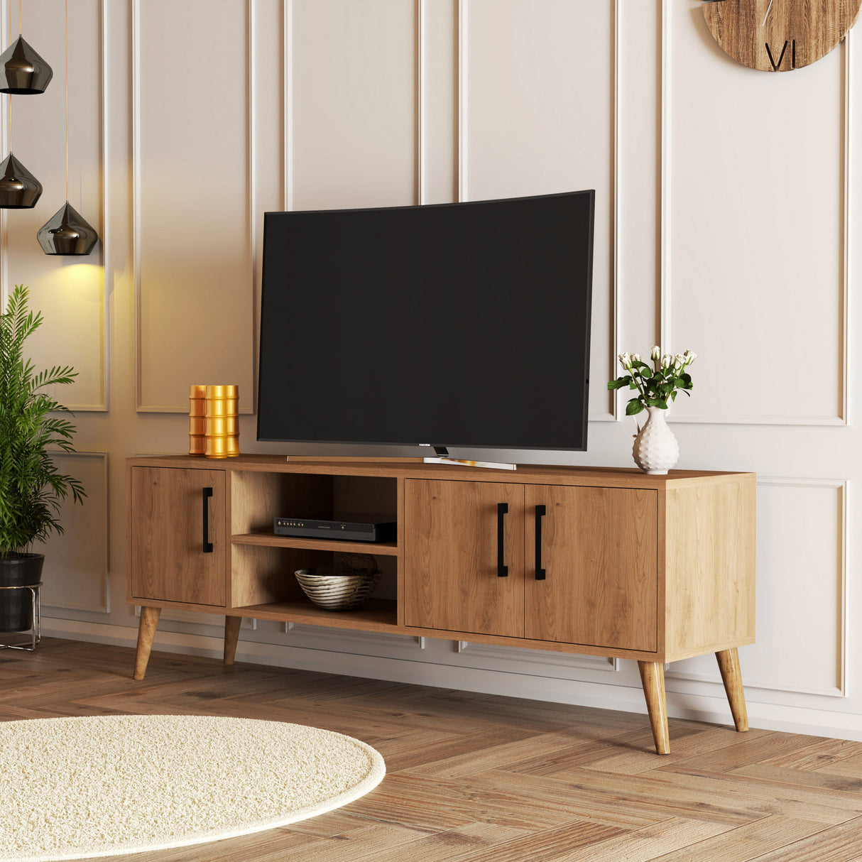 Muebles de TV Exxen Oak Melamine 150x52x34 cm