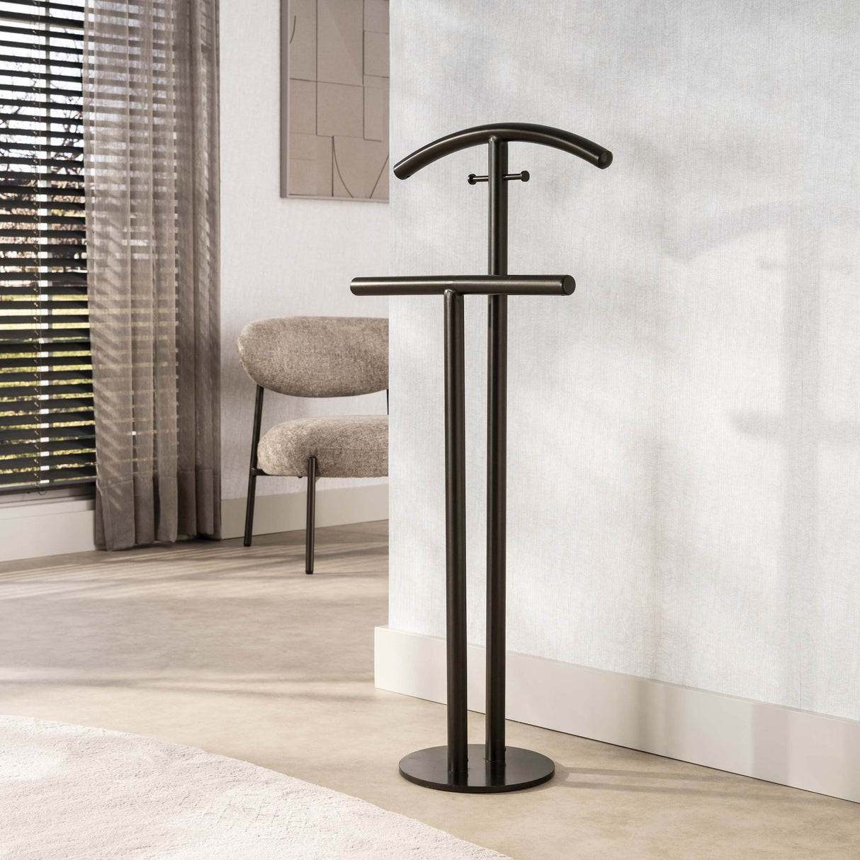 Rivo perchero de pie Drift marrón