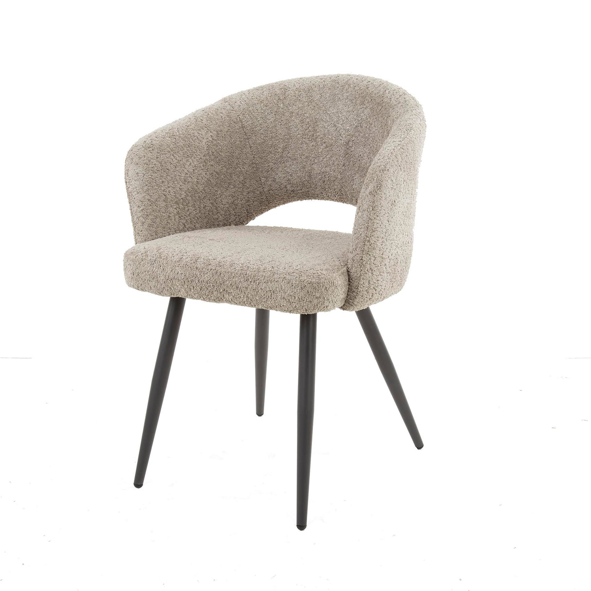 Silla de comedor moderna Zand Cargo Bouclé de tela