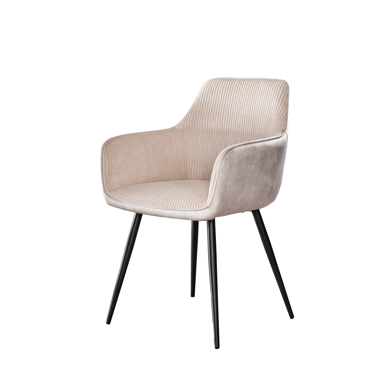Conjunto de 2 sillas de comedor Rivo Rib Rock Marfil