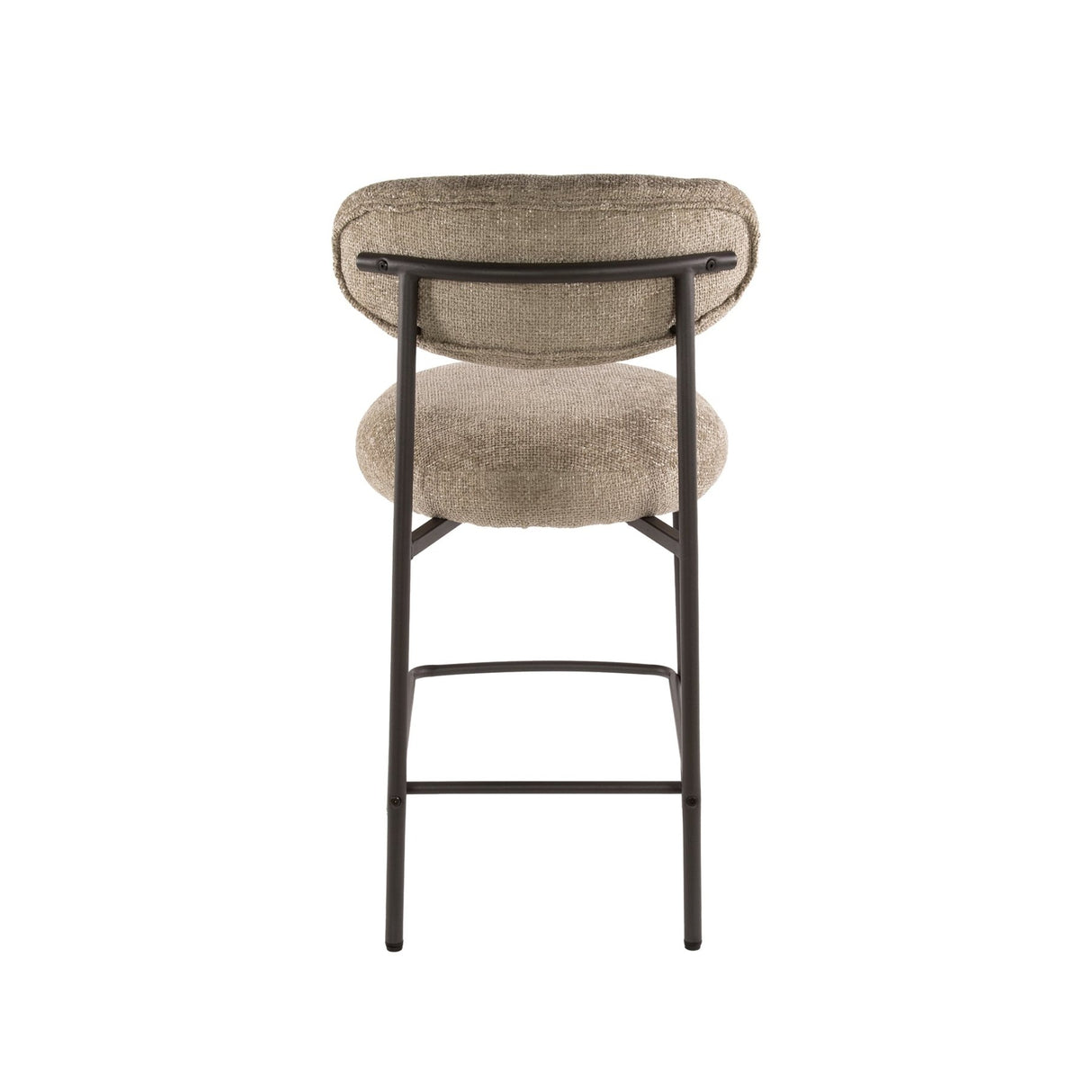Silla de bar Round Duo Cargo tela arena - set de 2