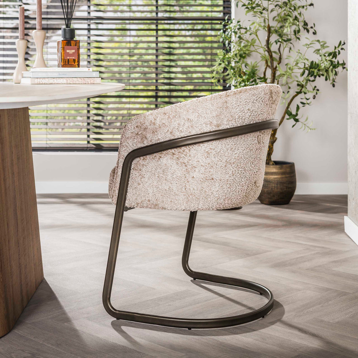 Conjunto de 2 sillas de comedor Reno Alura arena