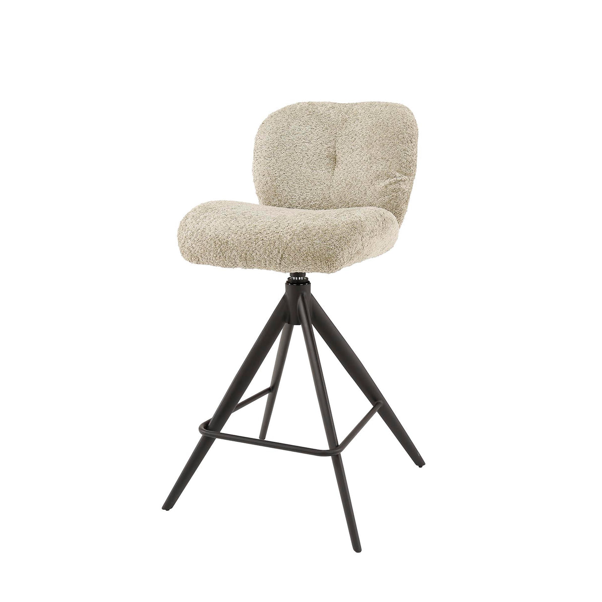Conjunto de 2 taburetes de bar Lirio Bouclé Arena Comfort