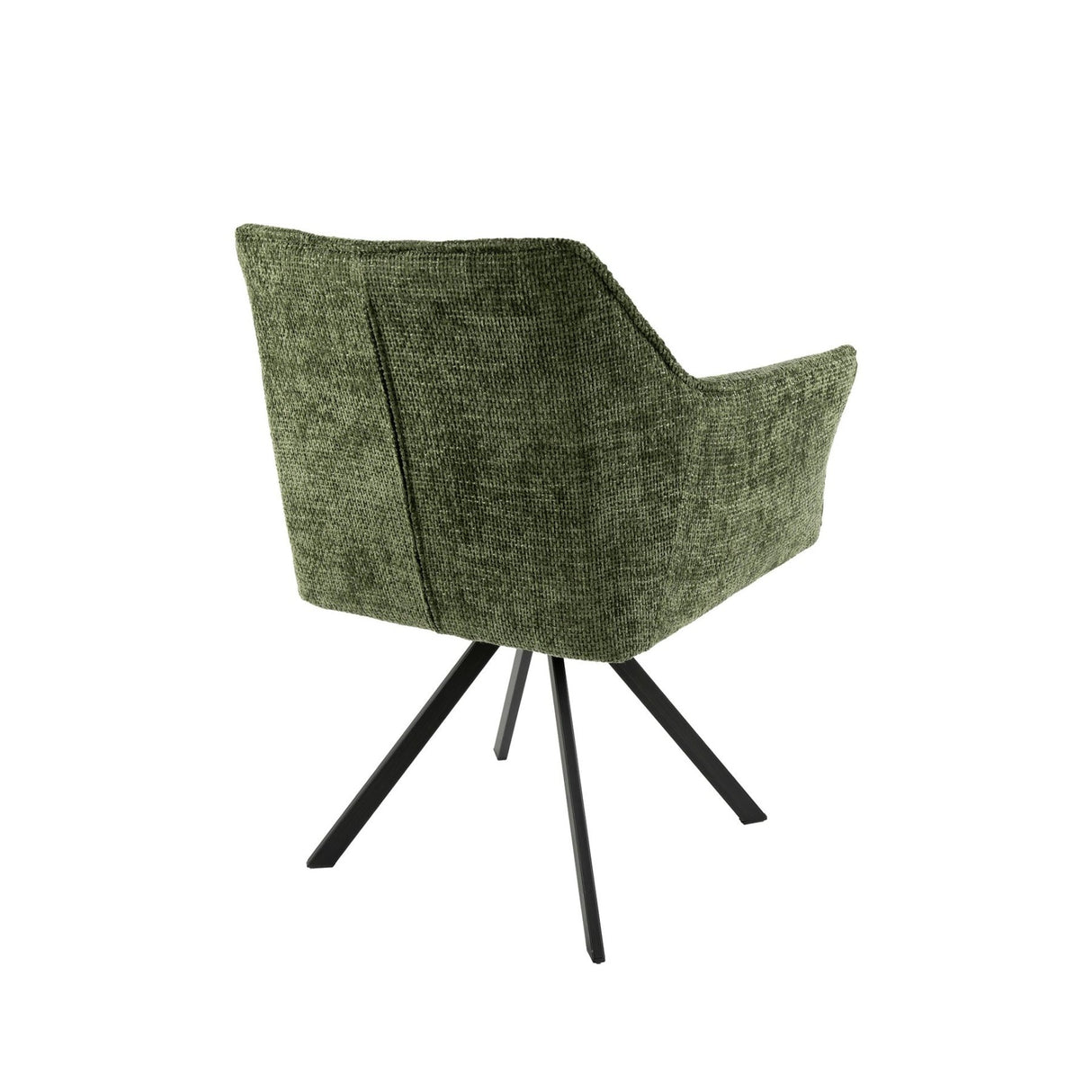 Silla de comedor Lino Verde Giratoria
