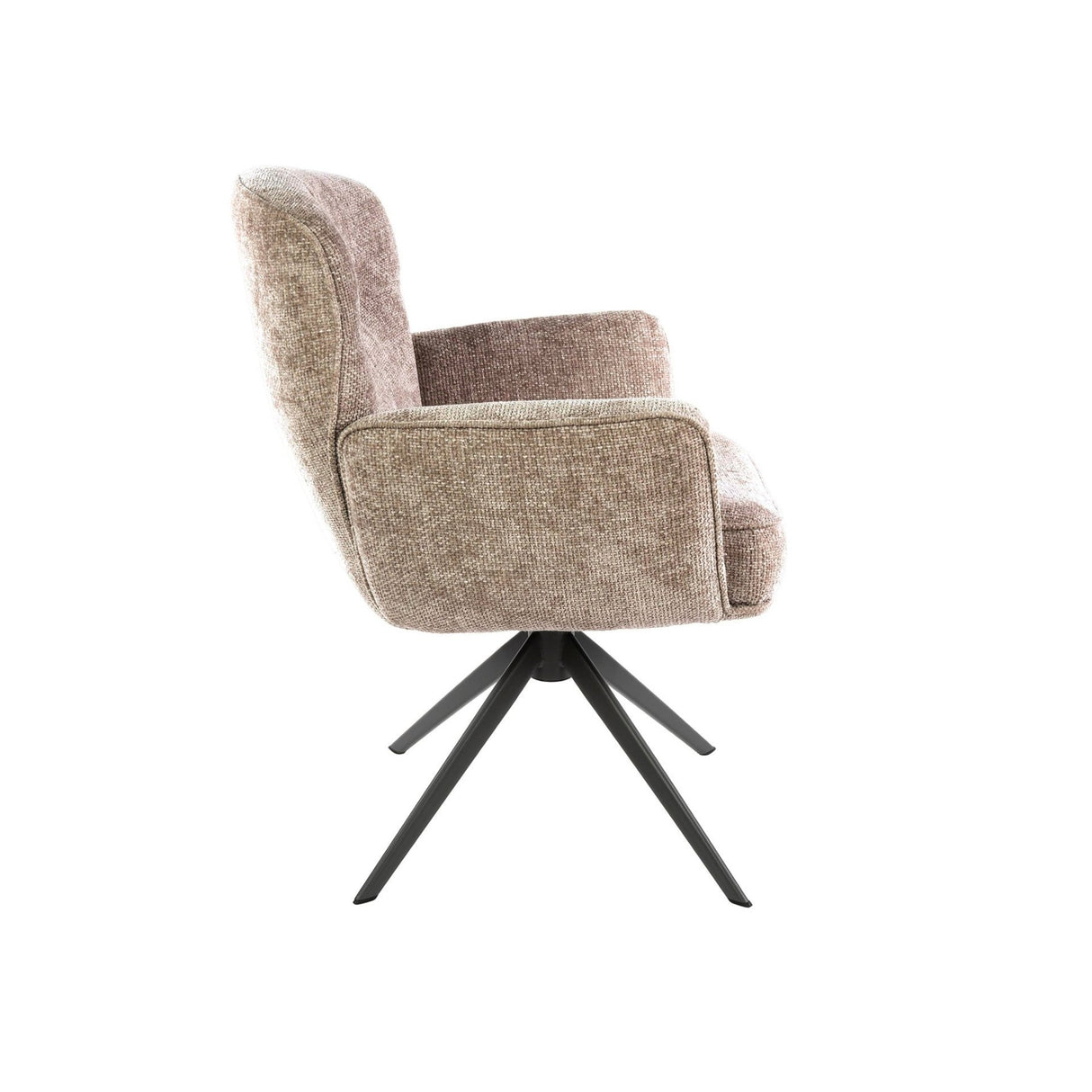 Set de 2 sillas de comedor Savona giratorias Hoven color arena