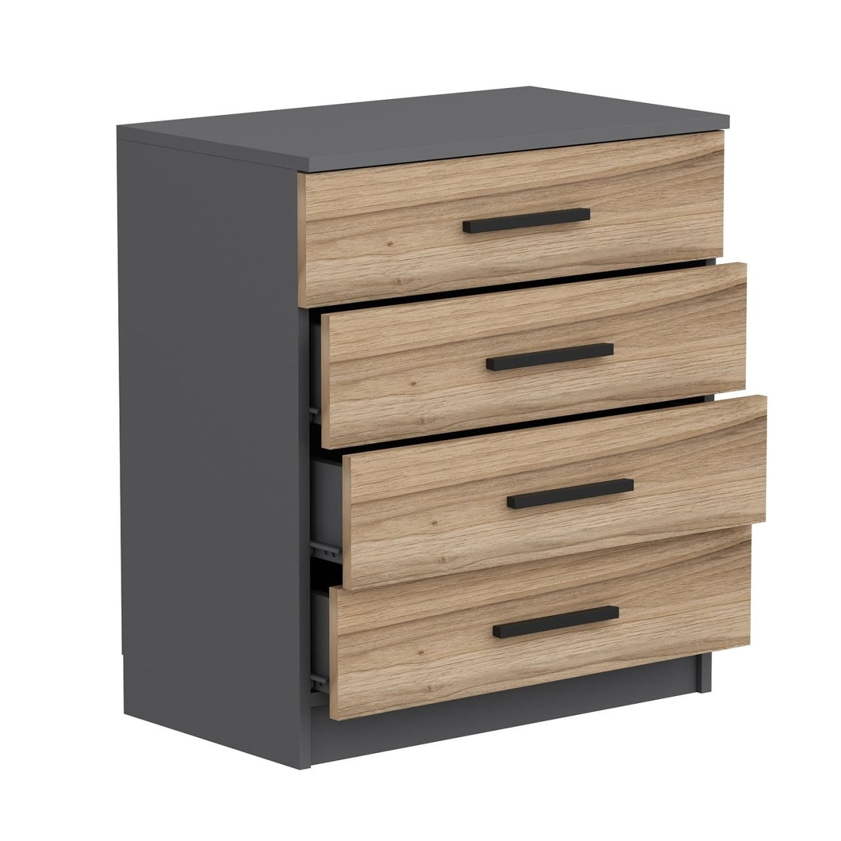 Ladekasten - Ladekast Kale Walnoot Melamine 70x42x79 cm - Dimehouse