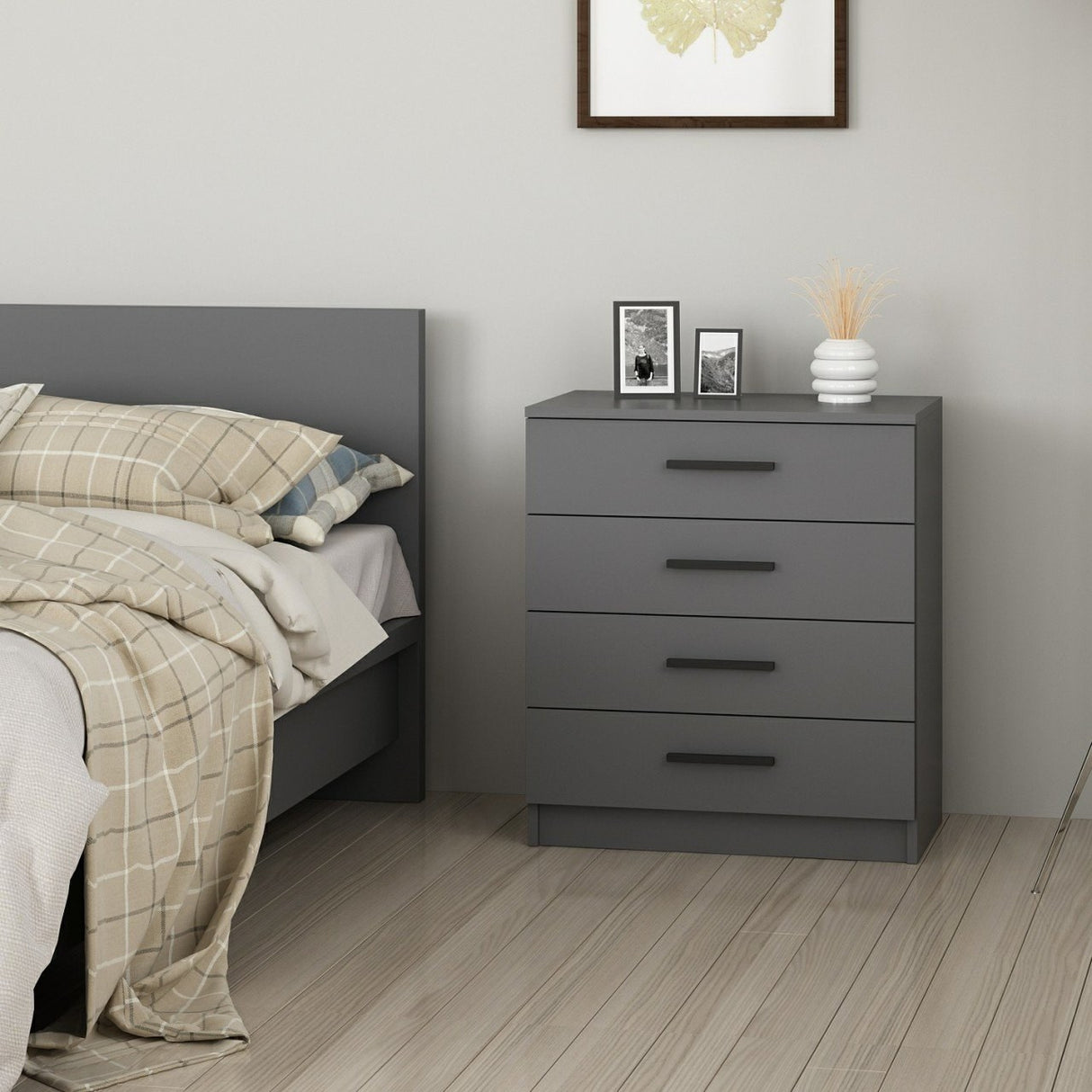 Ladekasten - Ladekast Kale Wit Melamine 70x42x79 cm - Dimehouse