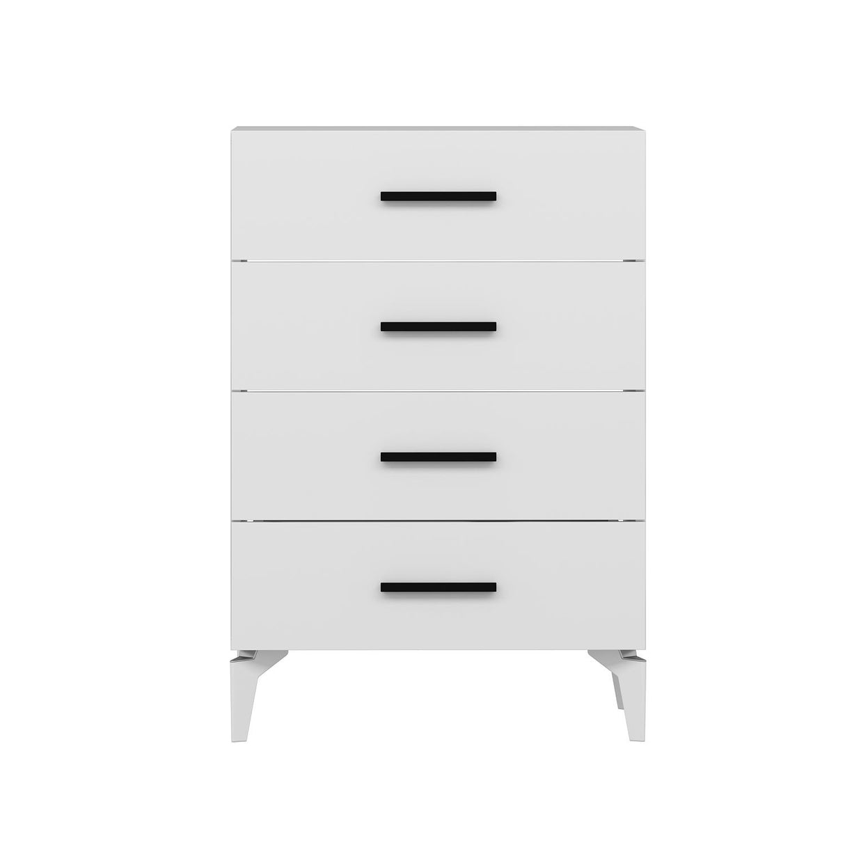Ladekasten - Ladekast Kale Wit Melamine 72x106x47 cm - Dimehouse