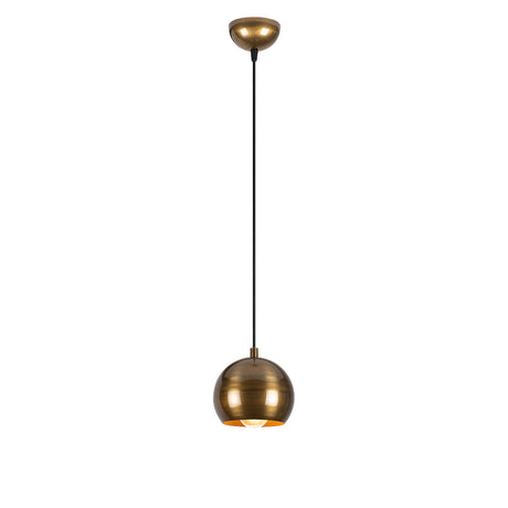Lámpara colgante de metal dorado Allure