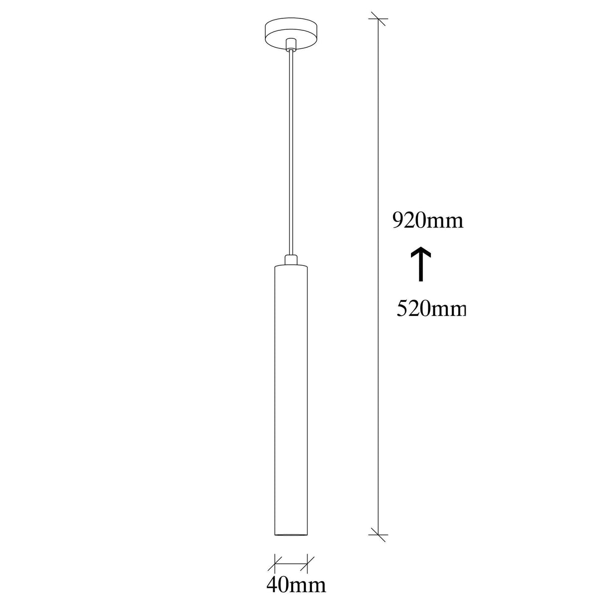 Lámpara colgante de metal negro Steppe